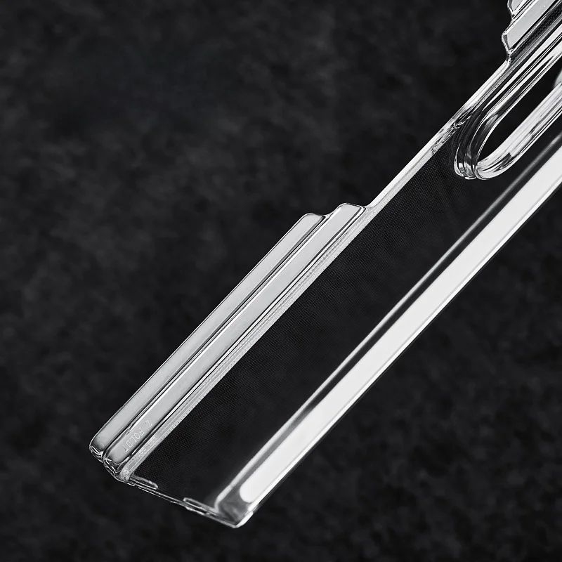 Para Samsung Galaxy Z Fold 7 funda dura de PC transparente delgada doble bisagra media funda protectora trasera para Z fold7 carcasa de teléfono - imagen 3