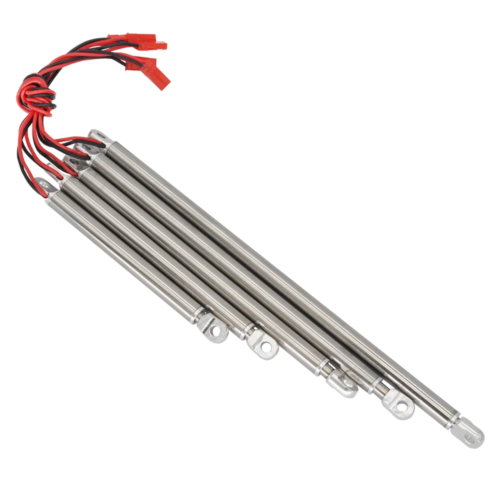 Cilindro de simulación de varilla de empuje eléctrica de Metal, 30/50/80mm, varilla de empuje de viaje de 3 ~ 9V para excavadora de coche RC, accesorios de modelo DIY - imagen 2