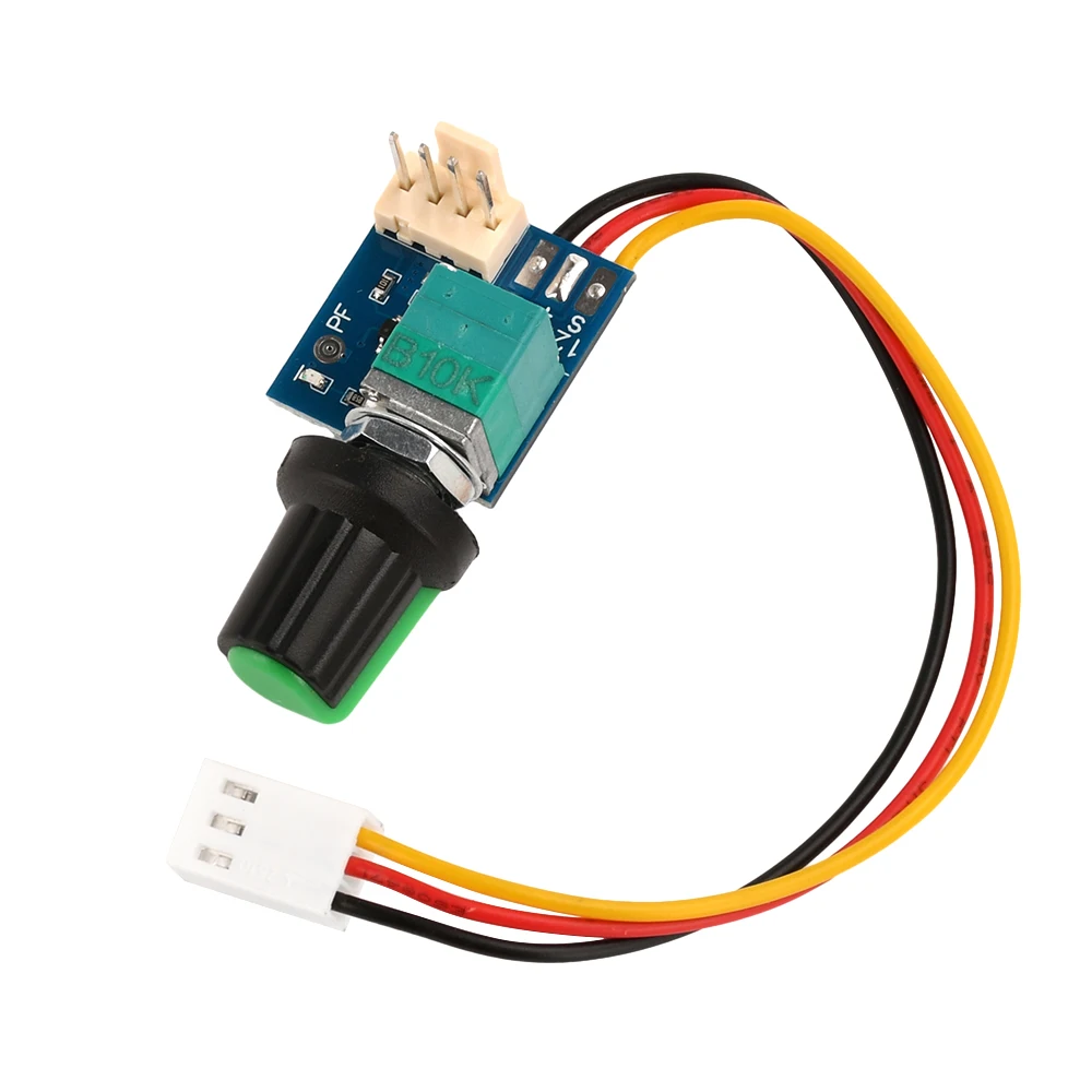     Regulador de ventilador DC5-12V, controlador de velocidad PWM con interruptor de perilla, silencioso de baja potencia de 4 pines para ventiladores de caja de computadora - imagen 2