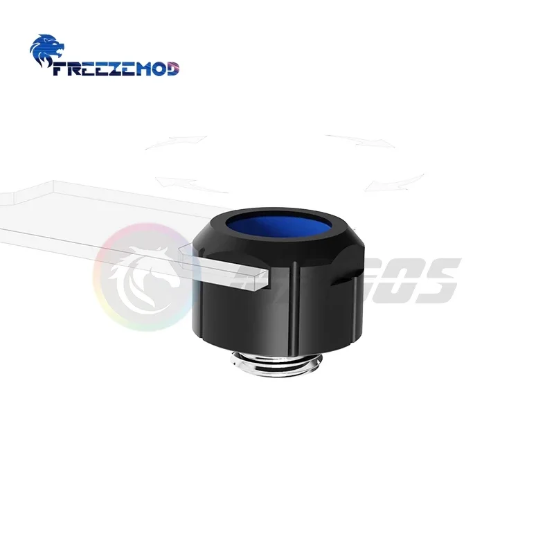 FREEZEMOD-accesorio de tubería dura antiapagado para refrigeración de PC, para tubos PETG PMMA OD14MM, ajuste manual rápido fijo con llave Allen - imagen 5