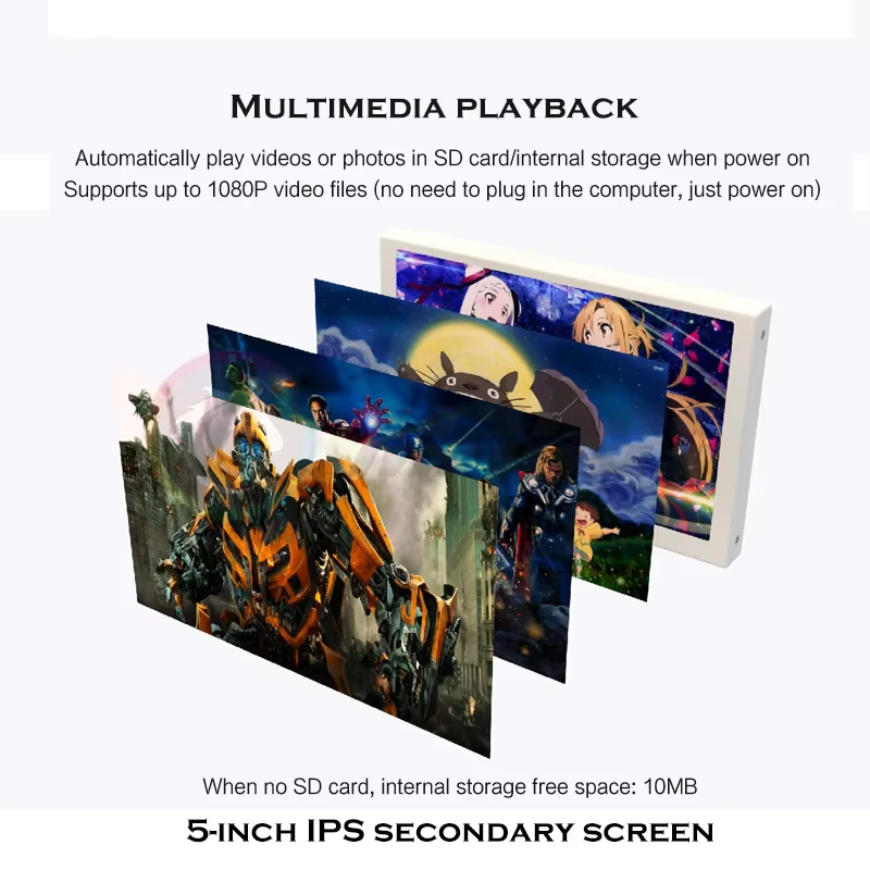 Monitor IPS Secundario 5 Pulgadas para PC Gaming – Conexión Type-C - imagen 4