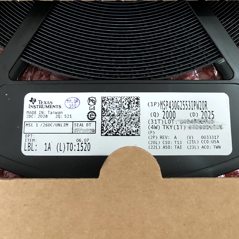 (5 uds) MSP430G2553IPW20R (marcado 430G2553) TSSOP-20 microcontrolador de 16 bits (MCU) - imagen 3