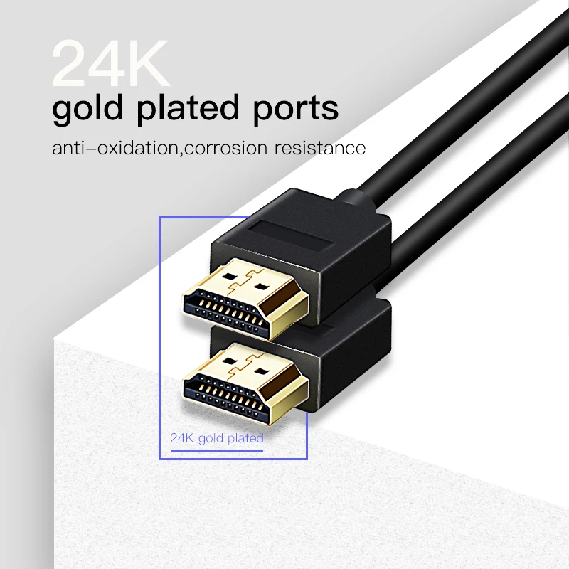 Shuliancable HDMI de alta velocidad macho-macho 2,0 1080P 3D para Apple TV xbox ordenador 1m 1,5m 2m 3m 5m 7,5m 10m - imagen 2