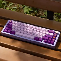 GMK Deathly Queen, teclas PBT moradas con perfil Cherry