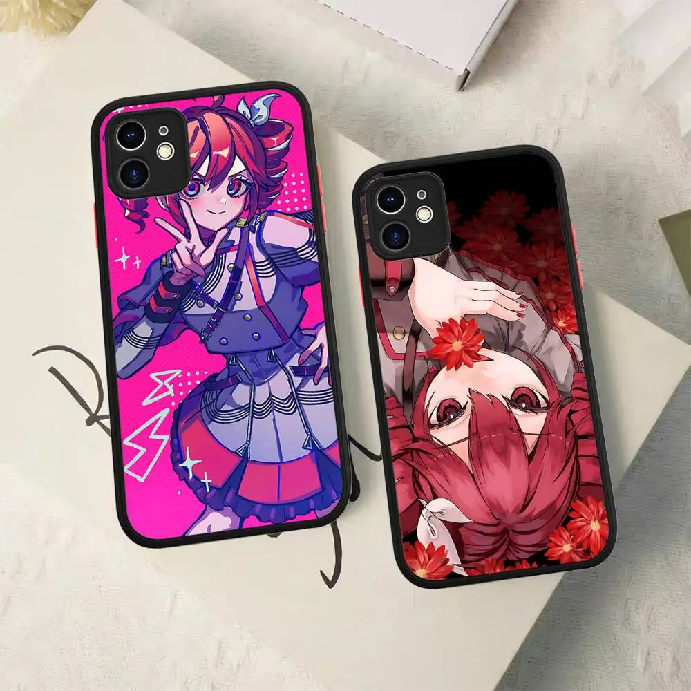 Funda de silicona T-TETO K-Kasane Anime para IPhone 16 15 14 13 12 11 Pro Max Plus X XS MAX cubierta mate a prueba de golpes - imagen 2