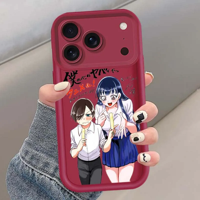 Anime los peligros en mi corazón para Apple iPhone 17 Air 16 16E15 14 13 12 11 X XR Pro Max Eye Ladder funda de teléfono - imagen 5