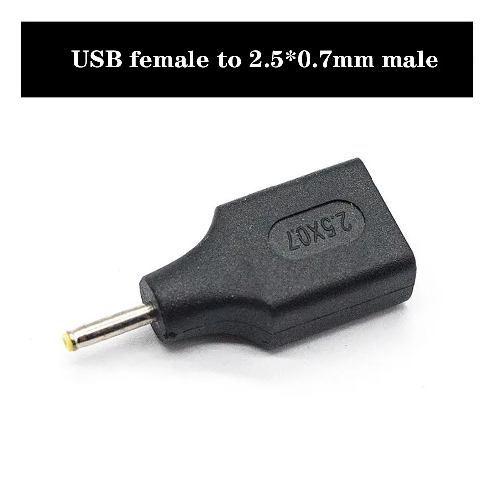 DC male Female Jack Socket to USB 2.0  Male female Plug DC Connector 5V Power Plugs Adapter for Laptop - imagen 3