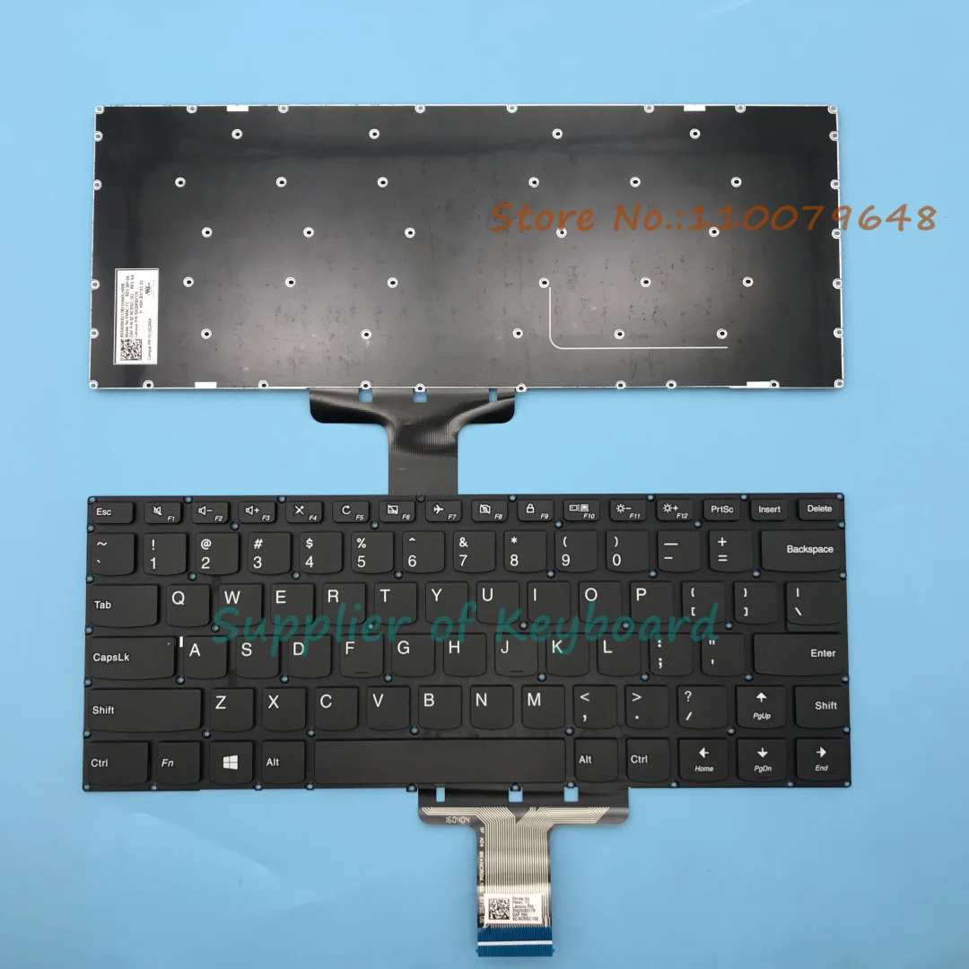 Nuevo teclado Inglés para Lenovo Yoga 710-14 710-14IKB 710-14ISK 710-15IKB 710-15ISK portátil sin retroiluminación
