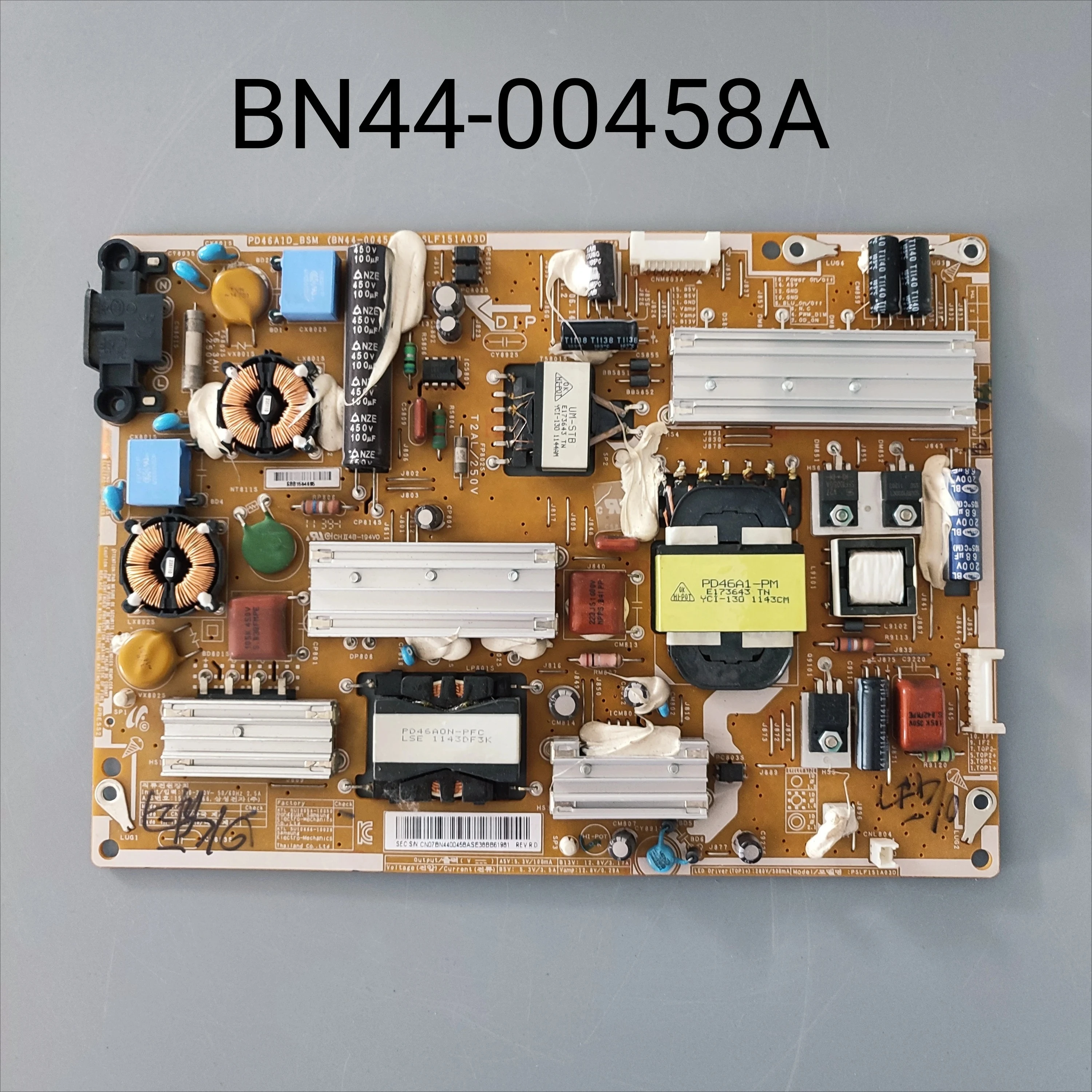 Original para placa de alimentación BN44-00458A para Samsung UE46D6000 UE37D6500 UE40D6100 UE46D5500 UE46D5560 UE46D6100 fuente de alimentación
