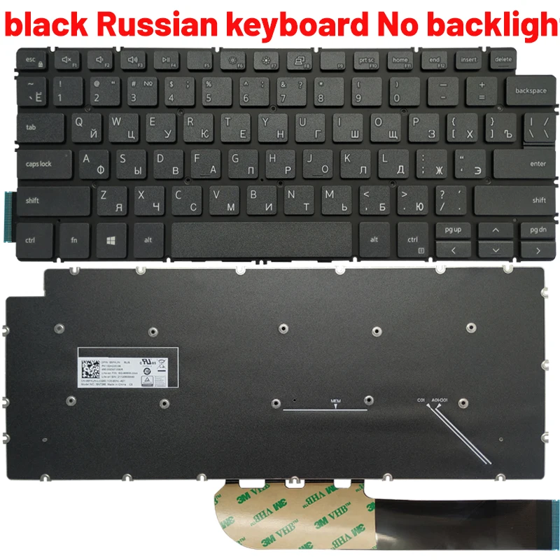 Teclado para ordenador portátil ruso/EE. UU./Brasil/latino/español para DELL Inspiron 13-5390 5391 7390 7391 Latitude 3301 3410 E3301 P114G P129G - imagen 3