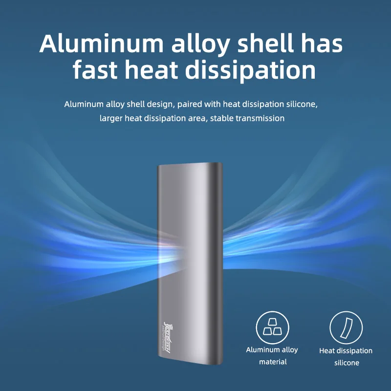 CoolFish M2 SSD Case NVMe Protocol Up To 10Gbps M.2 to USB Type C 3.2 Gen 2 Portable NVMe External Enclosure SSD Box - imagen 4