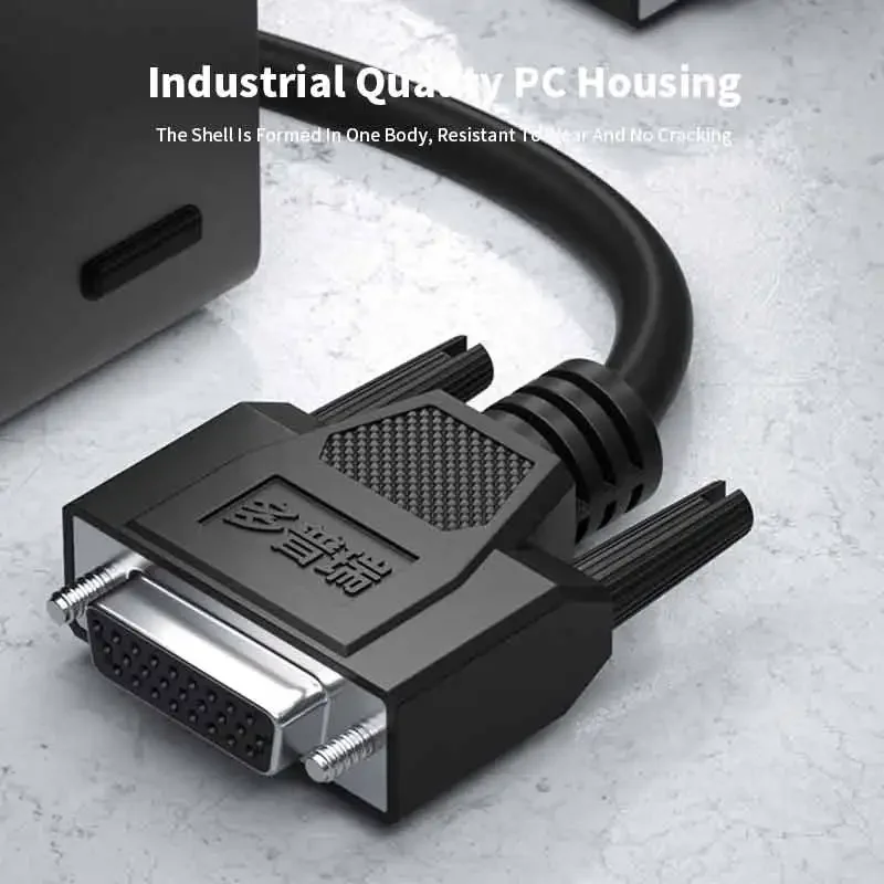 Cable de conexión macho hembra blindado de 26 pines con Cable de Terminal de tubo numérico Cable de puerto serie DB26 línea de un solo cabezal de 26 pines - imagen 5