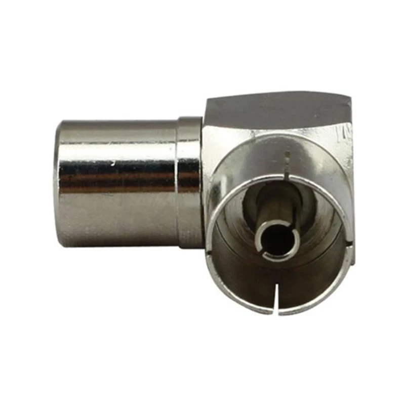 Adaptador RF de TV macho a hembra, convertidor decodificador de TV por Cable P616 de ángulo recto de 90 grados, 1 ud. - imagen 2