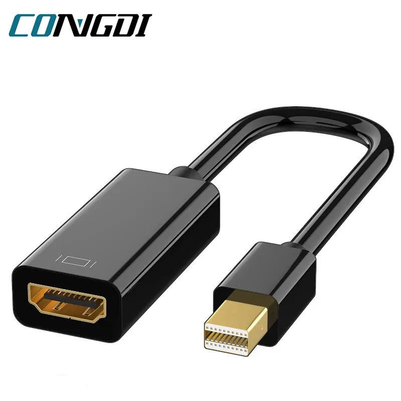 Cable adaptador Mini DP a HDMI 4K/1080P macho a hembra convertidor DisplayPort a HD para Macbook Pro Air Mac Surface Pro