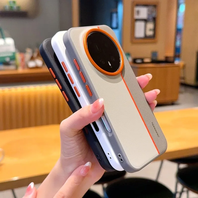 Para Honor Magic 8, 8 Pro funda ELVEV a prueba de golpes empalme PU cuero duro cubierta de teléfono de PC - imagen 5