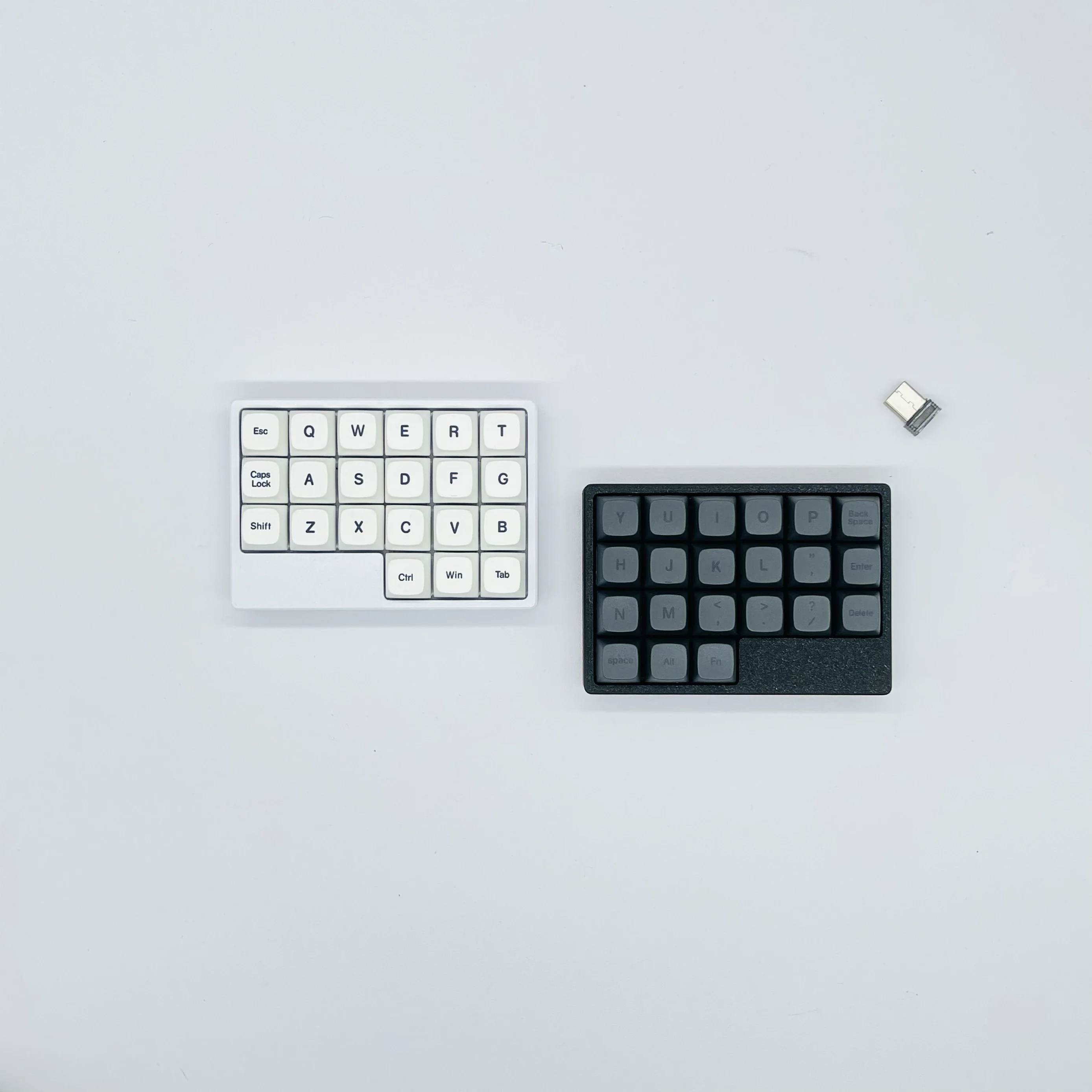 Nuevo Kit ergonómico de teclado dividido inalámbrico PLANK de 42 teclas 2,4G modo único Ortho42 teclado separado VIAL personalizado CR2032 pila de botón - imagen 5