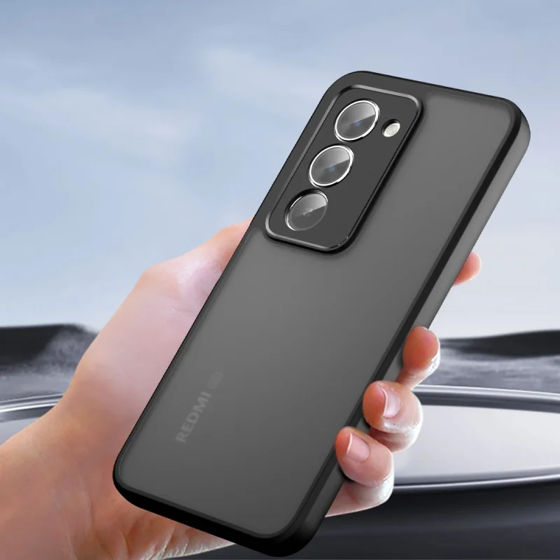 Para Redmi 15 funda Redmi 15 Capas teléfono parachoques armadura marco negro transparente a prueba de golpes trasero mate Fundas Redmi 15 - imagen 3