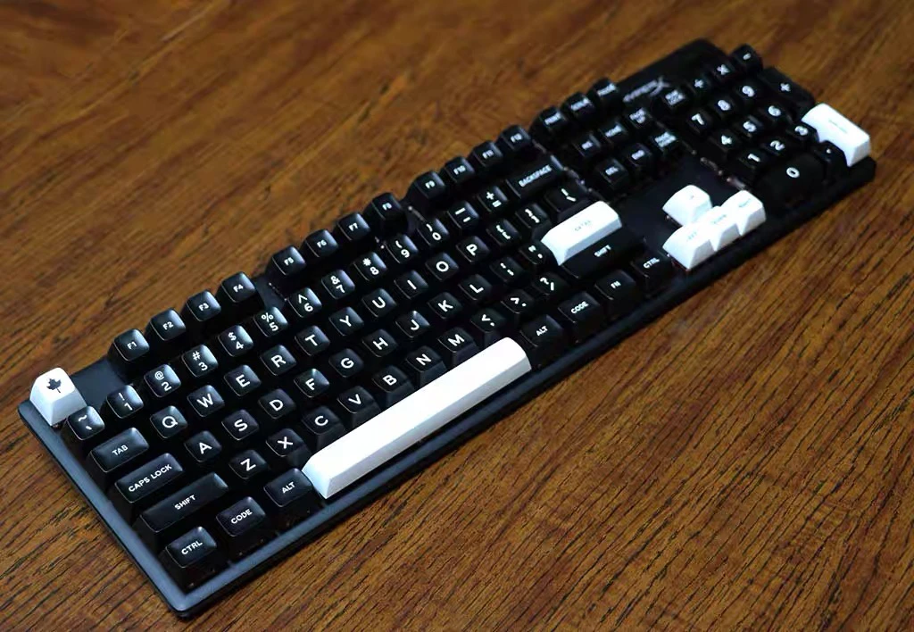 Teclas WOB de 172 teclas, perfil SA, teclas blancas y negras, teclas ABS de doble disparo para teclados mecánicos Cherry MX Switch - imagen 2