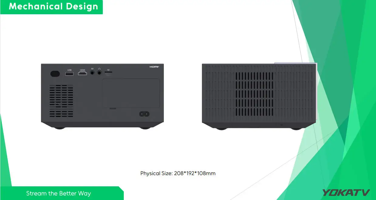 [Genuino] el más nuevo decodificador YOKATV IPP1 4K proyector Android11 certificación de Google WiFi BT5.0 el mejor proyector de cine en casa portátil - imagen 3