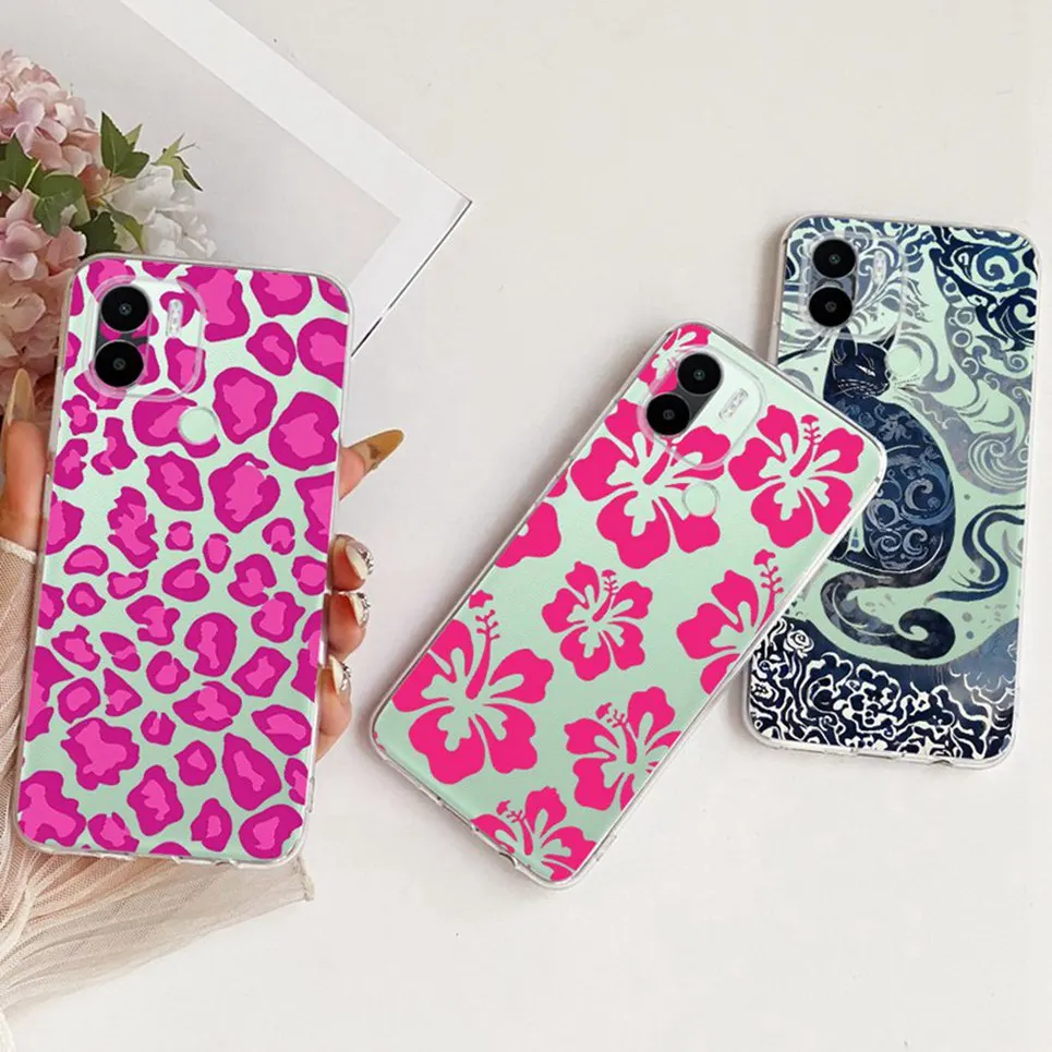 Funda transparente de TPU para Xiaomi Redmi A1 + A2 +, fundas de teléfono con patrón de nuevo estilo para RedmiA1 RedmiA2 A1 A2 Plus, fundas para parachoques - imagen 3