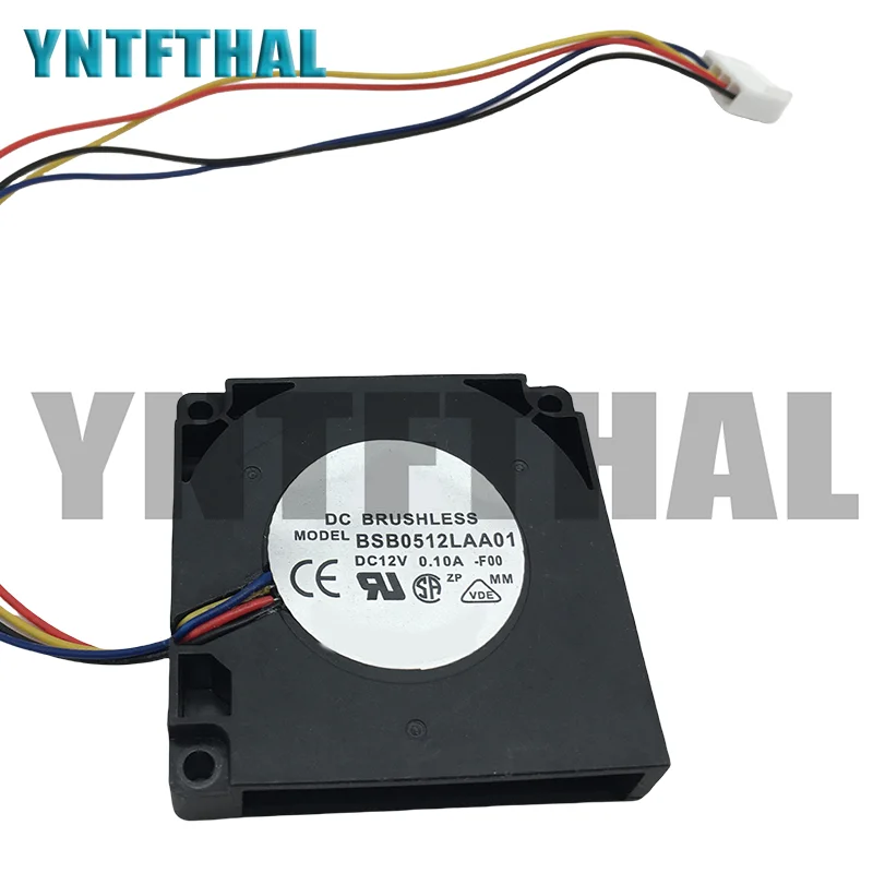 BSB0512LAA01 DC12V 0.10A 5cm 4 líneas PWM ventilador lateral muy fino Turbo ventilador ventilador de refrigeración de CPU - imagen 2