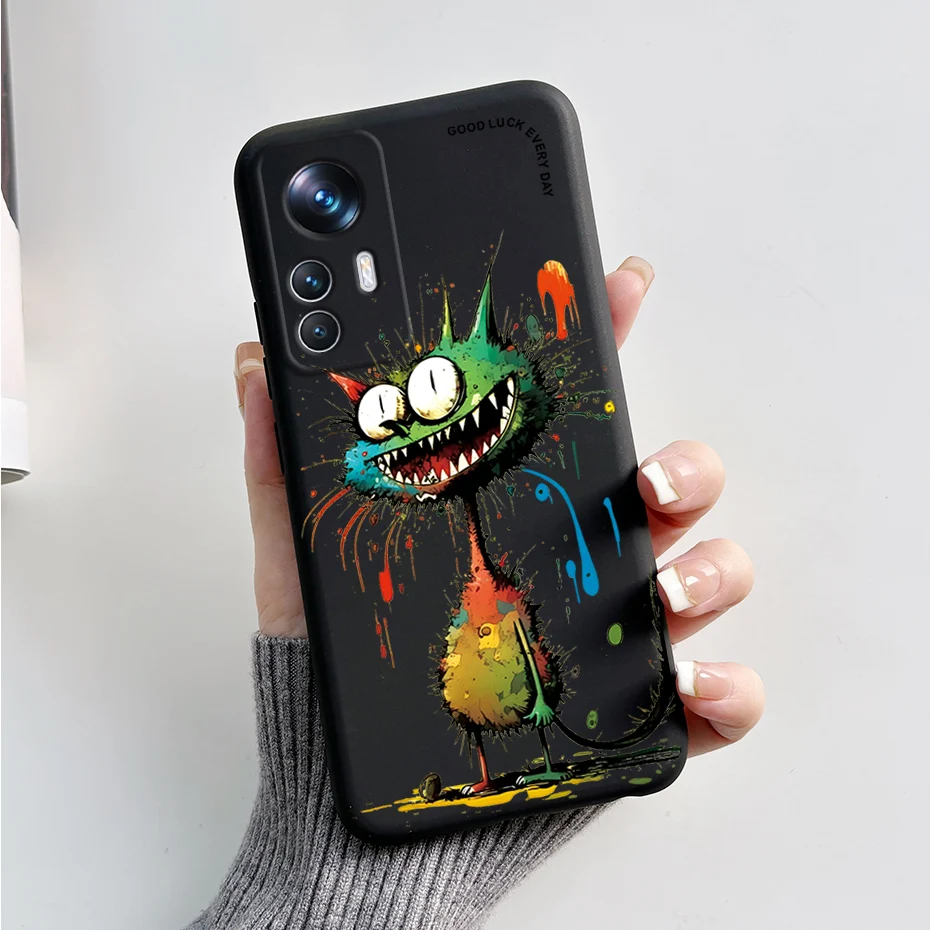 Para Xiaomi Mi 12T 12 T Pro funda lindo Panda fundas de teléfono de silicona líquida para Xiaomi Mi 12T 12 Mi12 T 12X Lite Pro funda suave - imagen 4