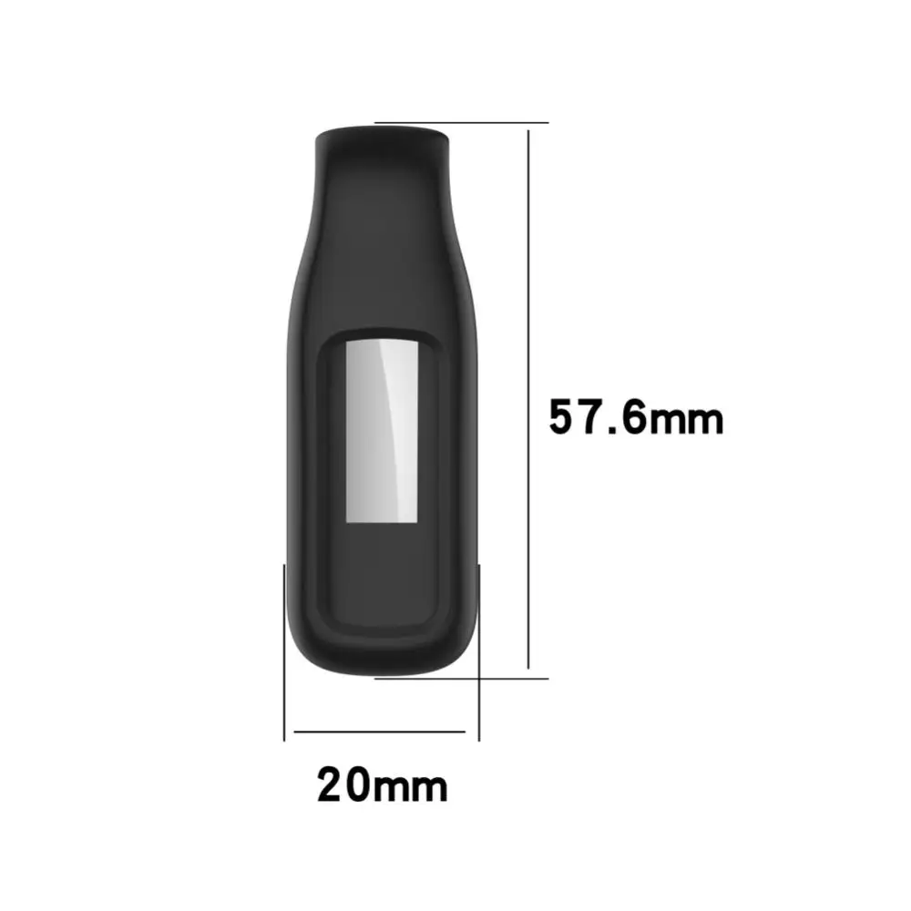 Clip de acero a prueba de caídas, accesorios inteligentes universales para Fitbit Luxe, hebilla colgante, funda de silicona portátil a prueba de polvo, Clip de acero - imagen 3