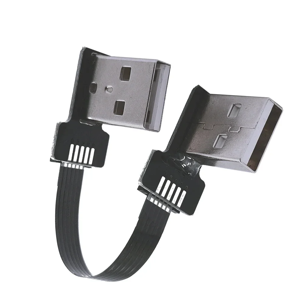 Cable USB 2,0 de 5CM-100CM, Cable de extensión USB tipo A, USB macho a macho/hembra, HDD, ángulo de súper velocidad, ángulo de 90/270 grados arriba/abajo - imagen 4
