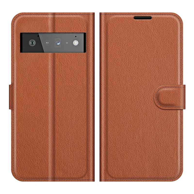 Funda de cuero para Google Pixel 6 Pro, funda de teléfono plegable de piel para Google Pixel 6 Pro, con soporte y ranura para tarjeta de crédito - imagen 5