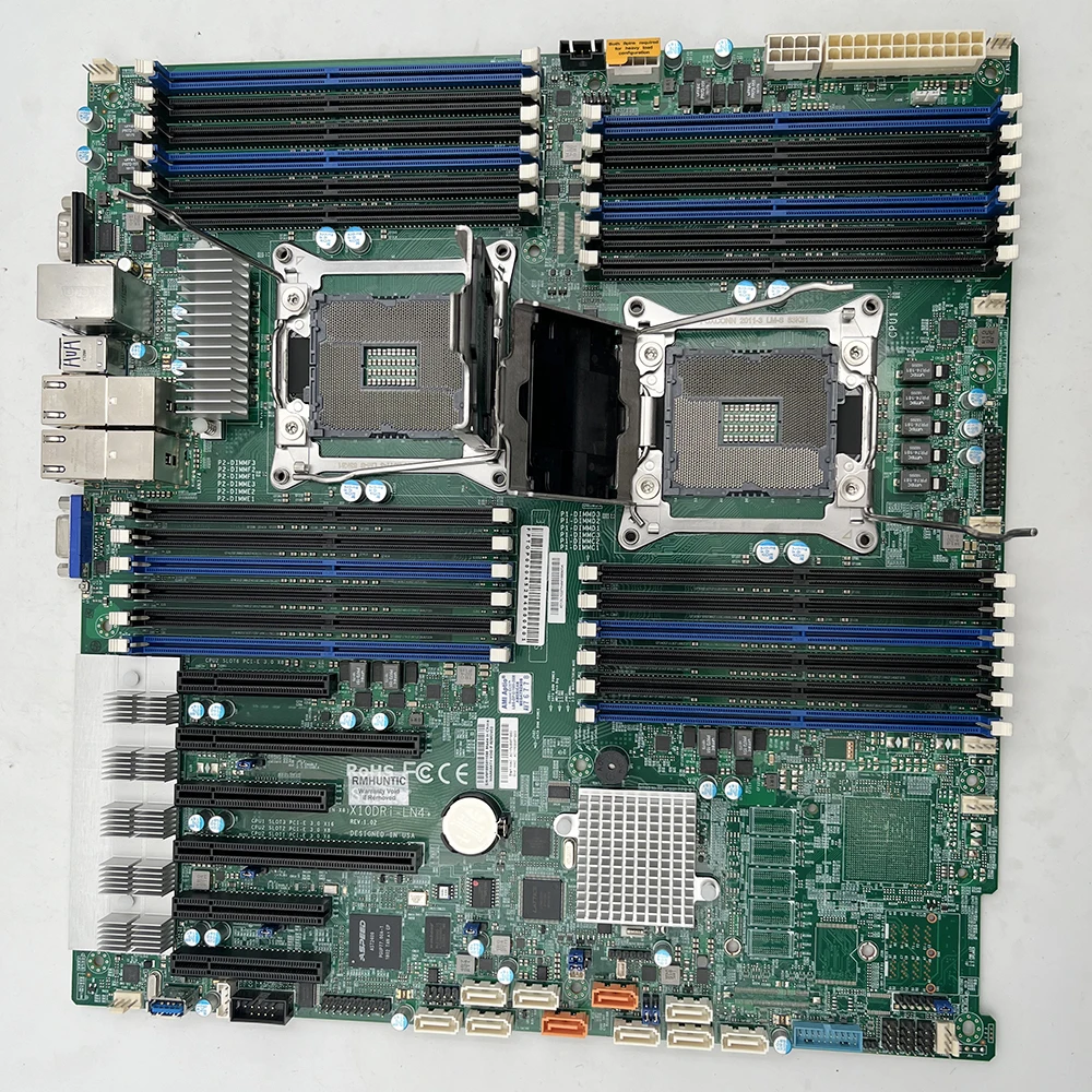 X10DRi-LN4+ Servidor bidireccional EE-ATX Placa base LGA 2011 C612 E5-2600 v3/v4 Familiar DDR4 Perfecto probado - imagen 5