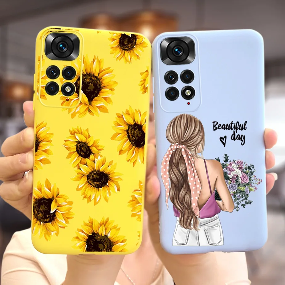 Funda de silicona suave para Xiaomi Redmi Note 11, 4G, hermosa, corazón de amor, funda para Xiaomi Redmi Note 11 Pro Note11 S - imagen 4