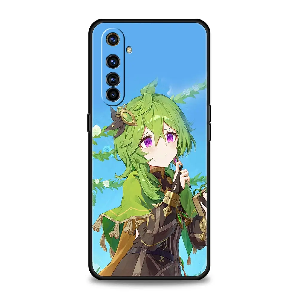 Funda de teléfono para Realme, 12, 11, 10, 9, 8, 5G, 7, 6, GT5, GT3, GT2 Pro Plus, C21, C11, C25, C35, GT Neo 2, 3, 3T, 5, Genshin impact, Baizhu - imagen 2