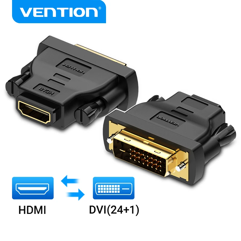 Vention Adaptador DVI HDMI Macho-Hembra Bidireccional