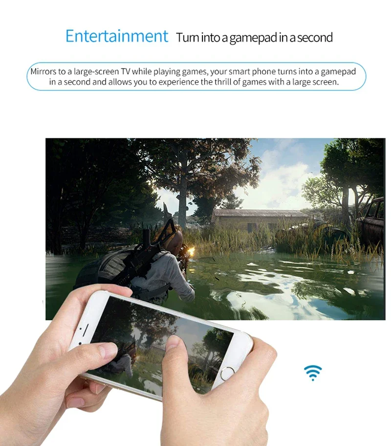 Adaptador de pantalla MiraScreen 1080P, extensor inalámbrico Wifi HDMI, receptor de Audio y vídeo, espejo de pantalla para teléfono a proyector de TV - imagen 5