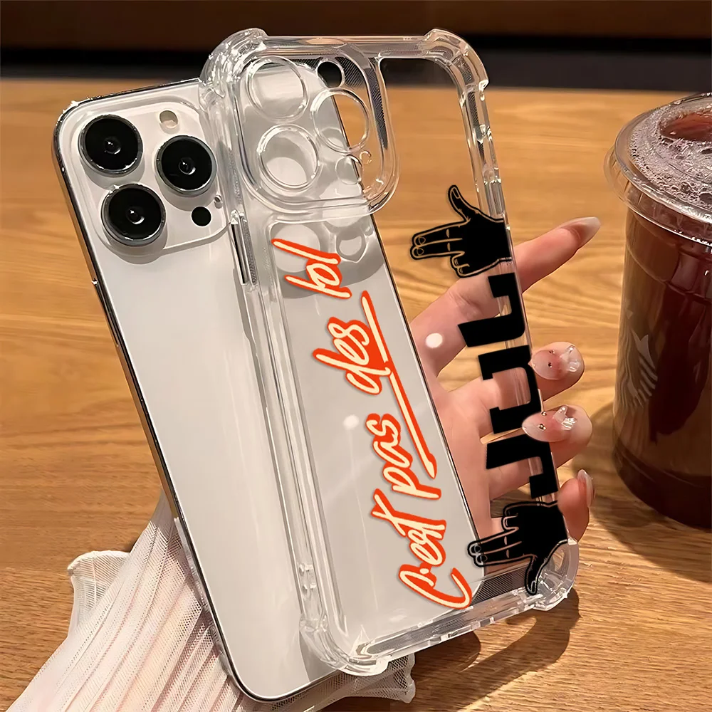 Funda de teléfono JuL C'est Pas Des Lol a la moda para Oppo A3x A3 A78 A74 A76 A72 A58 A57 A54 A38 A31 A15 A17 A9 4G 5G cubierta anticaída - imagen 2