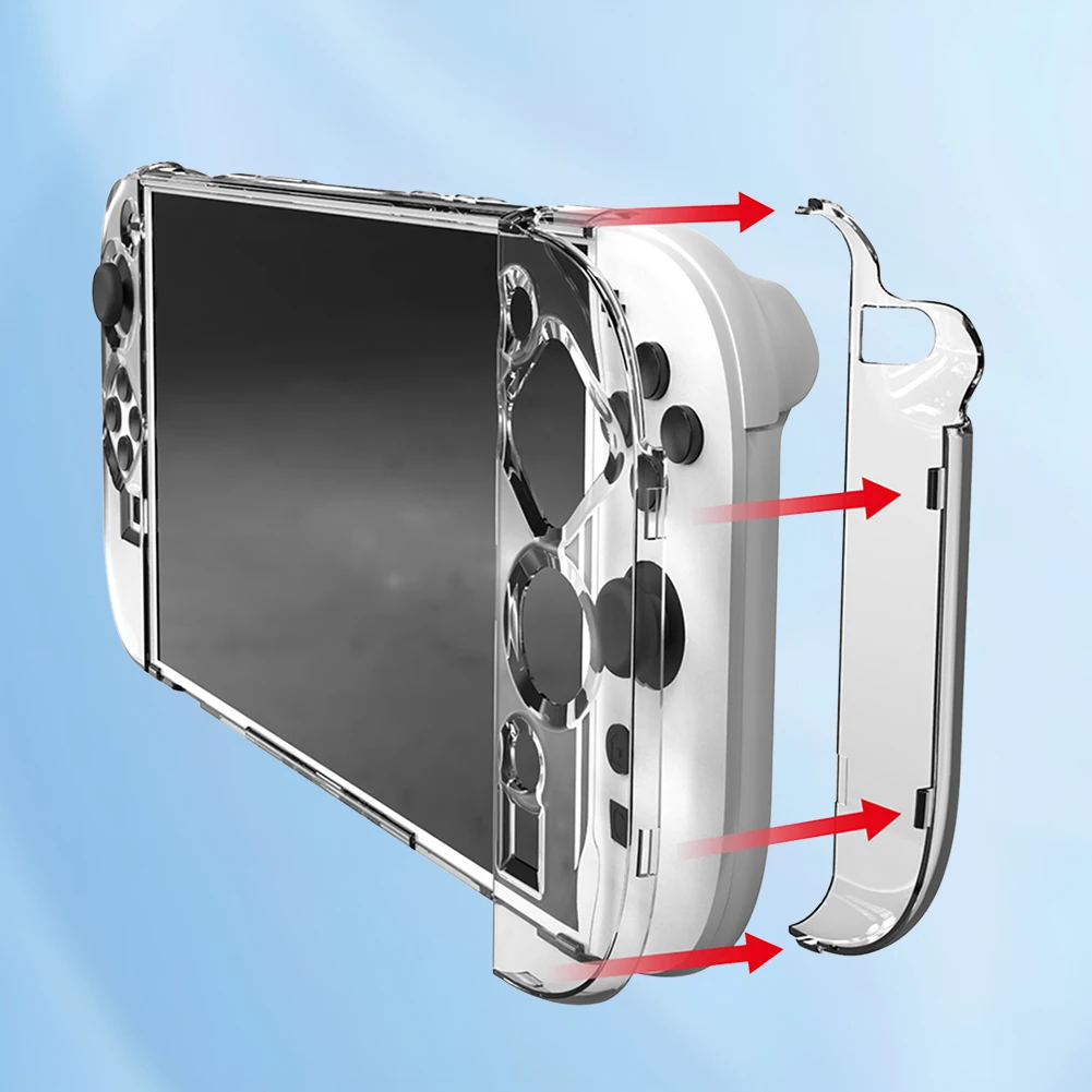 Estuche rígido de PC transparente portátil para Switch 2 Joycon, funda protectora a prueba de golpes, funda protectora anticaída, accesorios - imagen 3