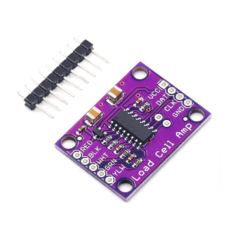 Módulo de Sensor de pesaje HX711, báscula electrónica de alta precisión, placa de desarrollo de convertidor A/D de doble canal de 24 bits, 1/5 Uds. - imagen 3