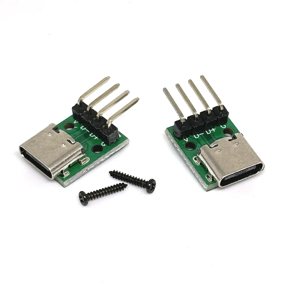 Conector USB tipo C 3,1, conector hembra tipo C de 16 pines y 4 pines, puerto de carga, toma USB 3,1 con placa de fijación de tornillo - imagen 5