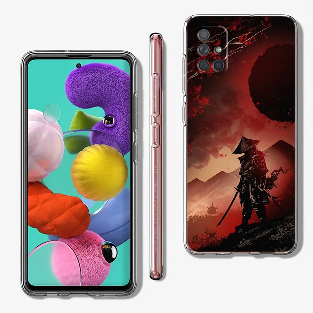 Funda para Samsung Galaxy A13, A23, A33, A53, A73, 5G, A51, A71, A21S, A12, A11, A31, A41, A01, A03s, A52, A32, A22, Samurai japonés Bushido - imagen 2
