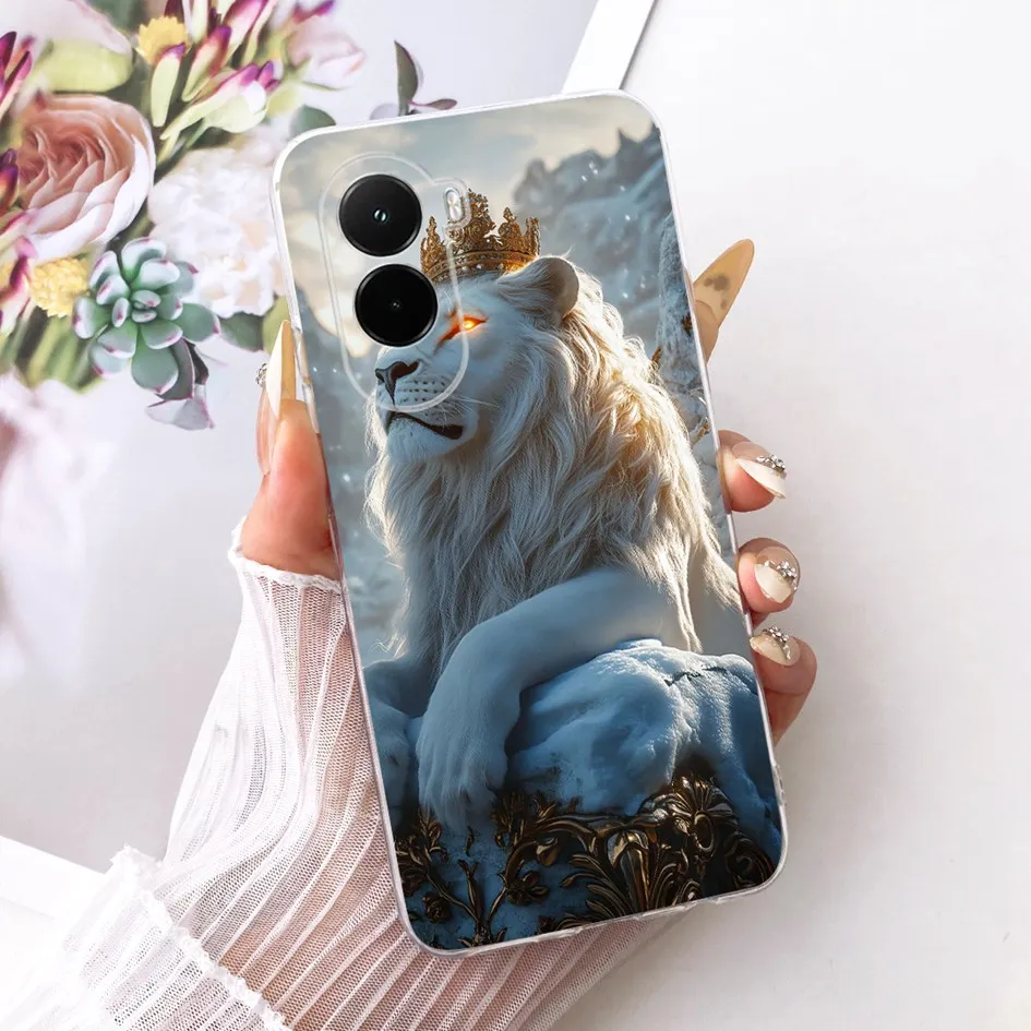 Funda de silicona para Xiaomi Poco M7 Plus, funda de lujo con dragón, León, Anime, parachoques suave pintado de TPU para Xiaomi Poco M7 4G M 7 Protector - imagen 4