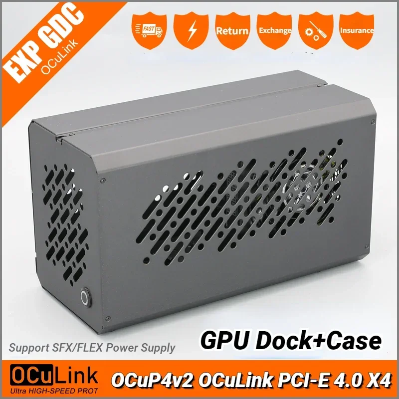 Nuevo OCuP4V2 OCuLink GPU Dock con Chip ReDriver caja de Metal NVME M.2 a adaptador OCulink para ordenador portátil Mini PC a tarjeta gráfica externa - imagen 3