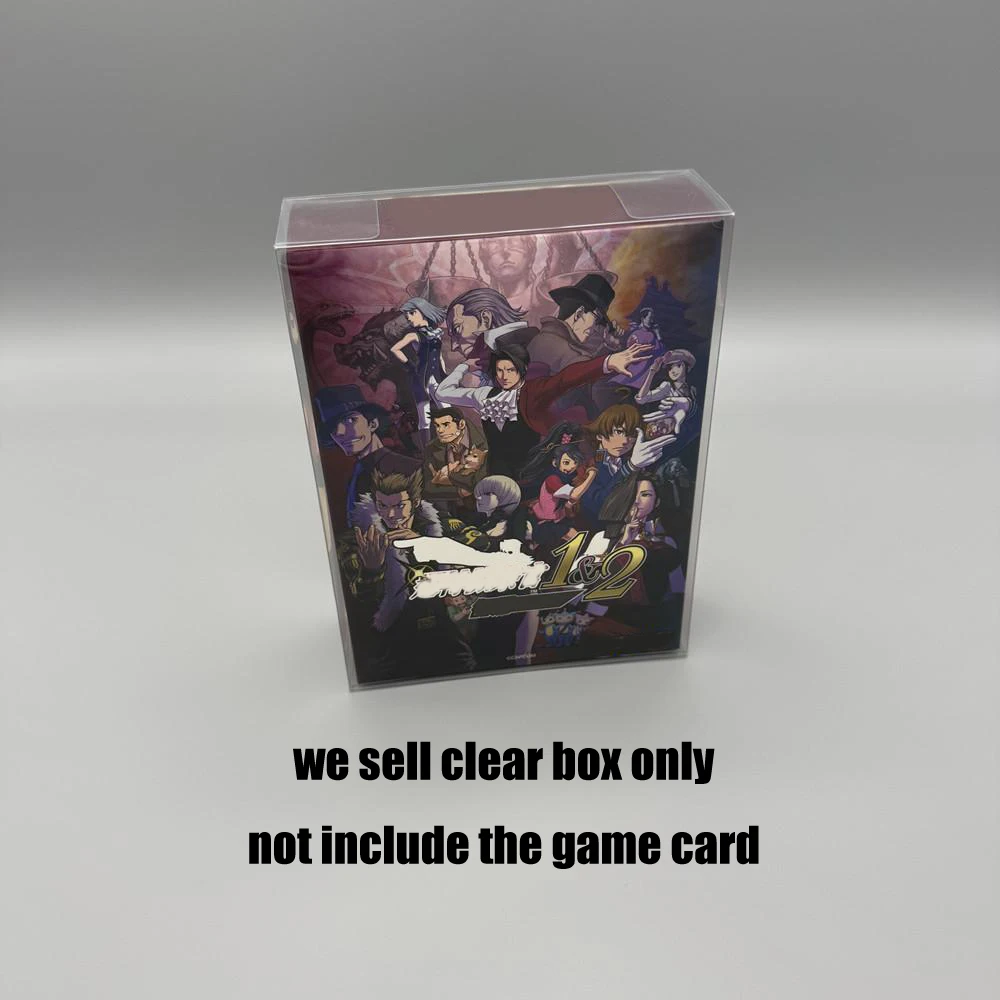 Cubierta protectora transparente de PET para Switch Ace Attorney Investigations Collection caja de almacenamiento de exhibición de edición limitada - imagen 2