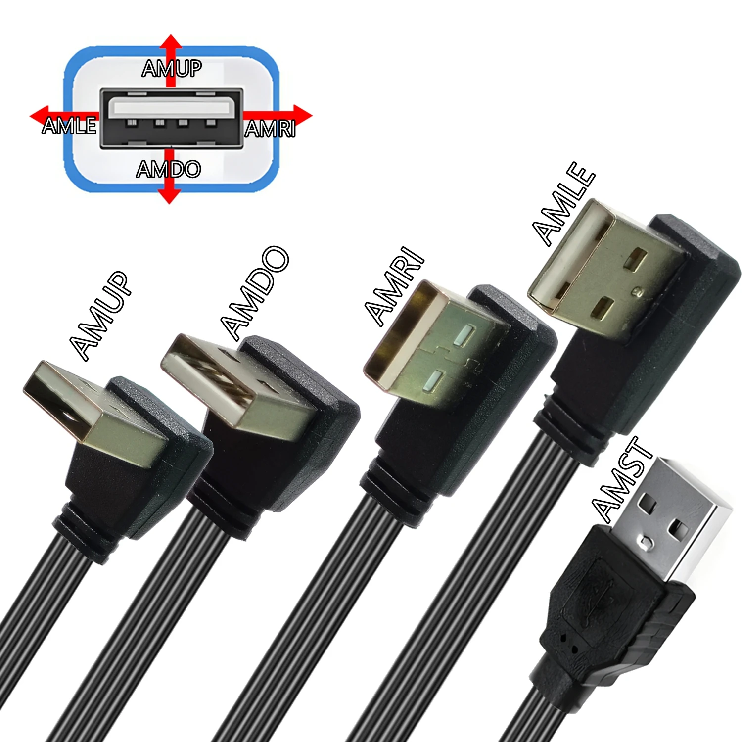 Oben, Unten, Enlaces, ángulo recto 90 °   USB Micro USB Stecker auf USB Stecker Kama Kabel 20cm 50cm Bamlette 5 pies 1m - imagen 2