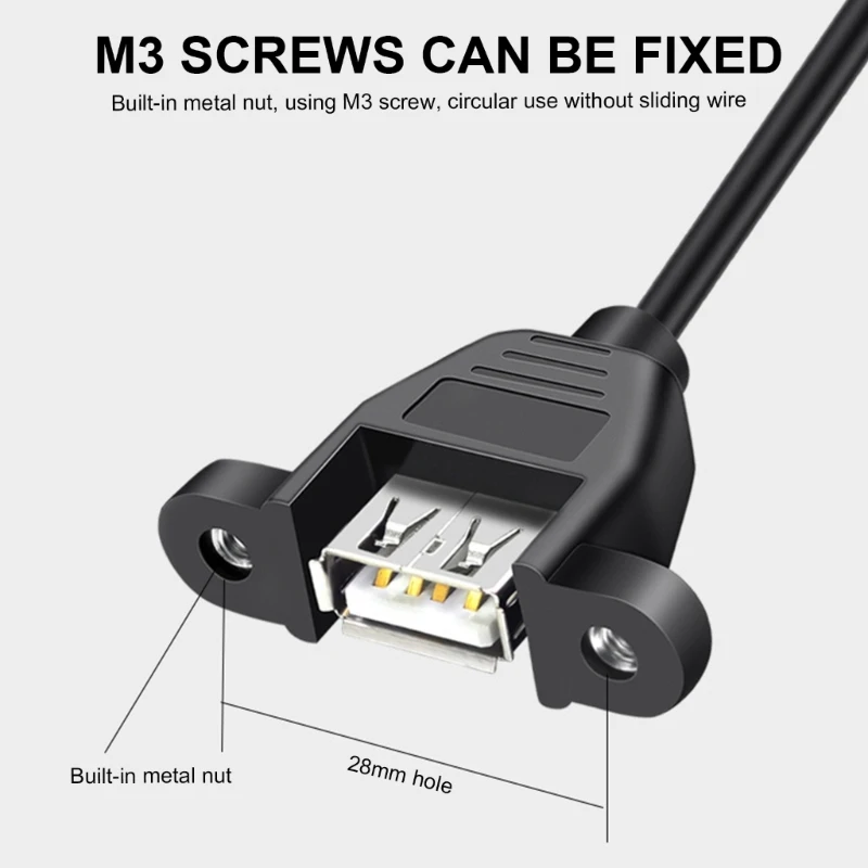 Cable adaptador USB 2,0 hembra a hembra, Cable convertidor, Cable de carga rápida, compatible con transferencia de datos de 480Mbps para PC, impresora, - imagen 4