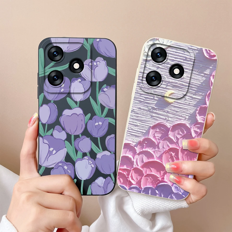 Para Tecno Spark 10 Pro 10C funda blanda para teléfono lindo patrón curativo silicona líquida a prueba de golpes Fundas protectoras traseras Carcasa - imagen 3