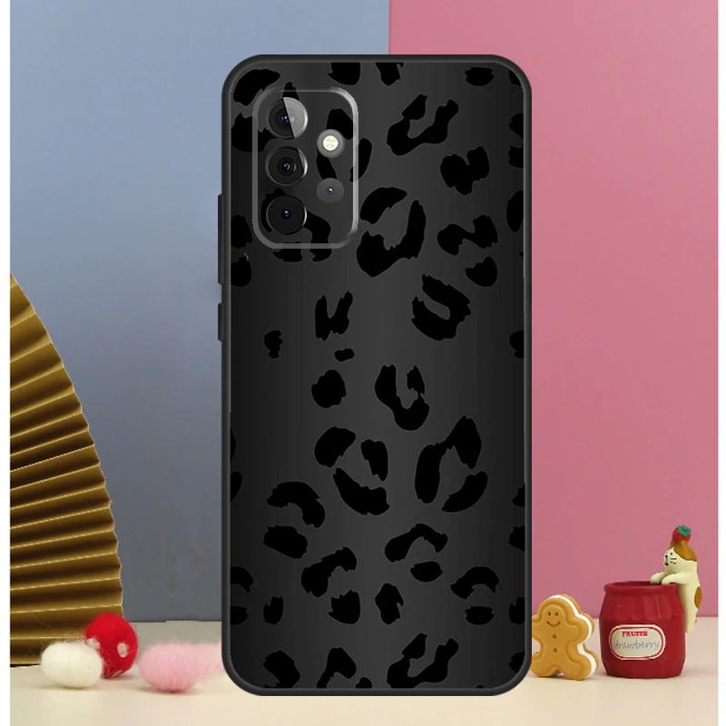 Funda con estampado de leopardo y guepardo negro para Samsung Galaxy A52 A72 A13 A33 A53 A14 A24 A34 A54 A15 A25 A51 A71 A12 A32 - imagen 2