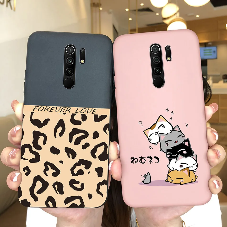 Funda de teléfono para Xiaomi Redmi 9 9 Prime, bonito diseño de dibujos animados de dinosaurio, carcasa protectora de silicona suave para Xiaomi Poco M2 - imagen 3