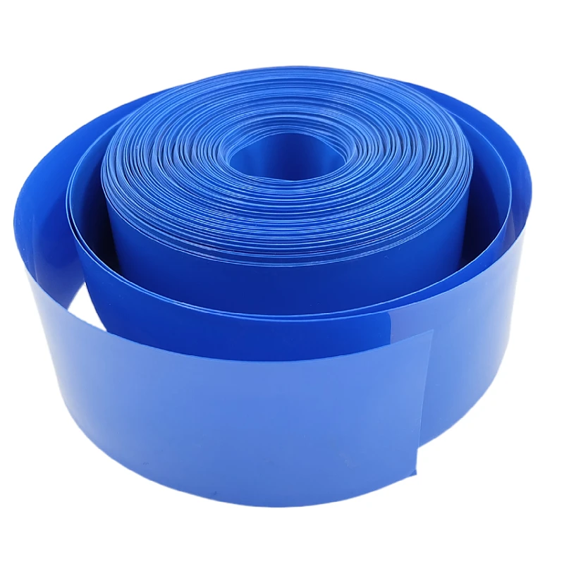 Tubo termorretráctil de PVC de 2/10M, 30mm ~ 80mm, funda retráctil, funda de Cable, funda de batería de litio 18650, envoltura de película de protección - imagen 5