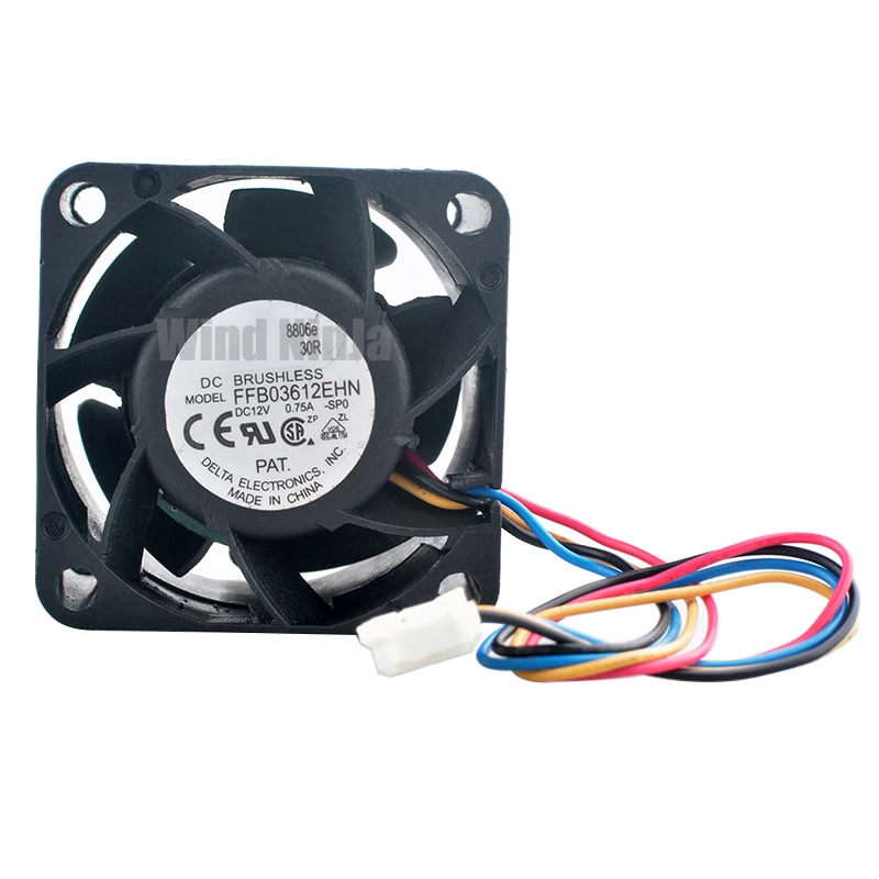FFB03612EHN ventilador de refrigeración de alta velocidad para fuente de alimentación del servidor, rodamiento de bolas Dual, 3,6 cm, 36mm, 36x36x28mm, DC12V, 0.75A, 4 pines - imagen 3