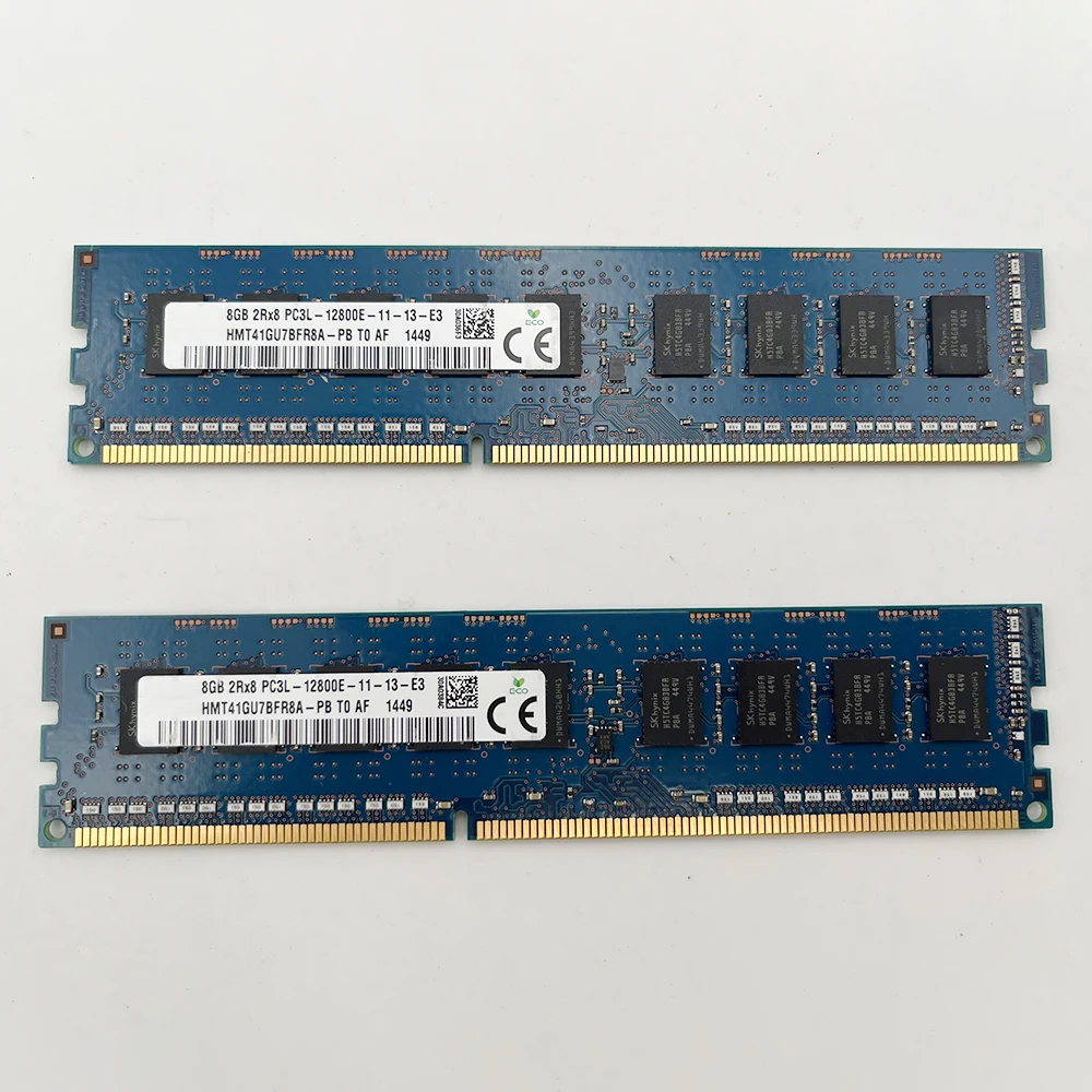 1 Uds RAM 8GB 2RX8 PC3L-12800E-11-13-E3 1600 memoria HMT41GU7BFR8A-PB/AFR8A-PB - imagen 2